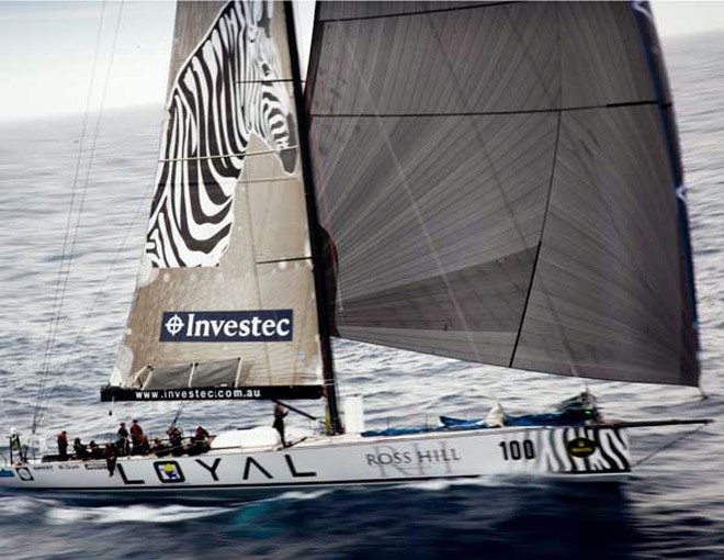 Investec Loyal grabs the lead from Wild Oats XI - Rolex Sydney Hobart 2011 ©  Rolex/Daniel Forster http://www.regattanews.com